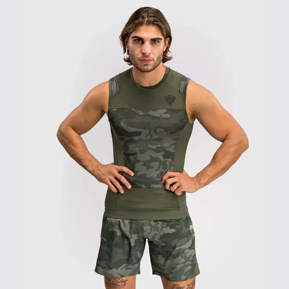 G-Fit Air Men’s Sleeveless Rashguard – Army Camo